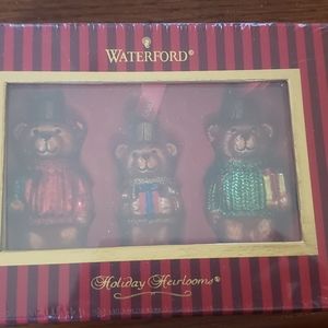 Waterford set of 3 ornaments